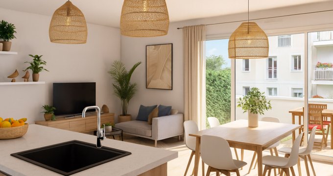 Achat / Vente immobilier neuf Aubervilliers quartier résidentiel à 600m du métro 7 (93300) - Réf. 13668