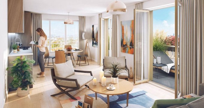 Achat / Vente immobilier neuf Drancy à 100 m du RER B reliant Paris en 20 min (93700) - Réf. 12477