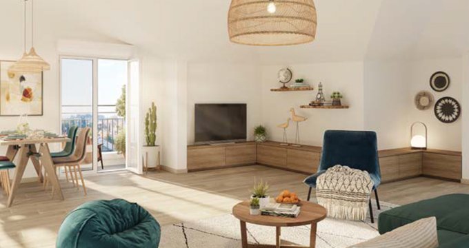 Achat / Vente immobilier neuf Hardricourt proche centre à 5 min à pied du Transilien J (78250) - Réf. 13568