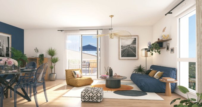 Achat / Vente immobilier neuf La Courneuve à 4 min du métro 7 et du tramway T1 (93120) - Réf. 13351