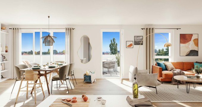 Achat / Vente immobilier neuf Meaux entre le centre-ville et le parc du Pâtis (77100) - Réf. 8485