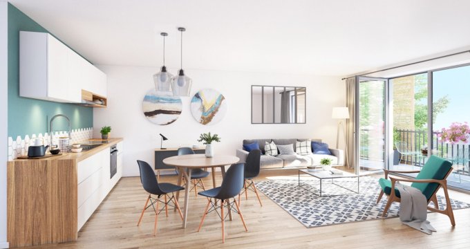 Achat / Vente immobilier neuf Pantin quartier résidentiel à 1 min à pied du métro 7 (93500) - Réf. 12735