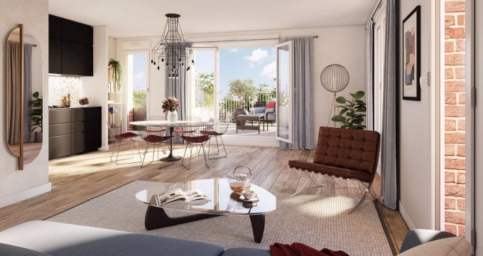 Achat / Vente immobilier neuf Saint-Ouen à 8 min à pied des métros 13 et 14 (93400) - Réf. 8949