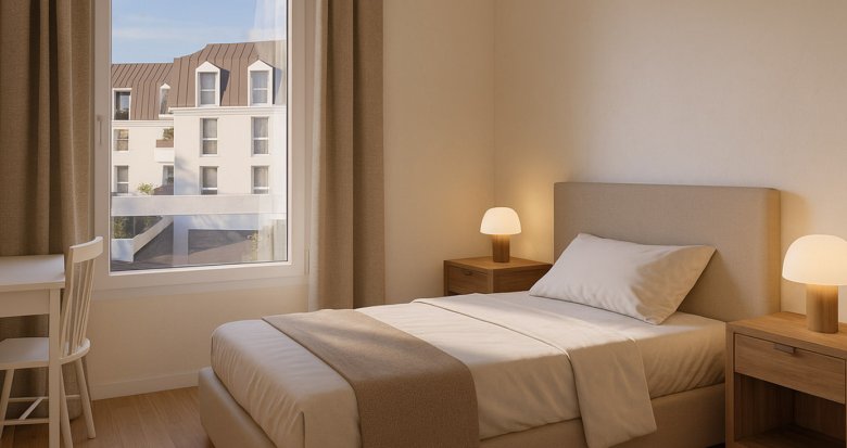 Achat / Vente immobilier neuf Aubervilliers quartier résidentiel à 600m du métro 7 (93300) - Réf. 13668