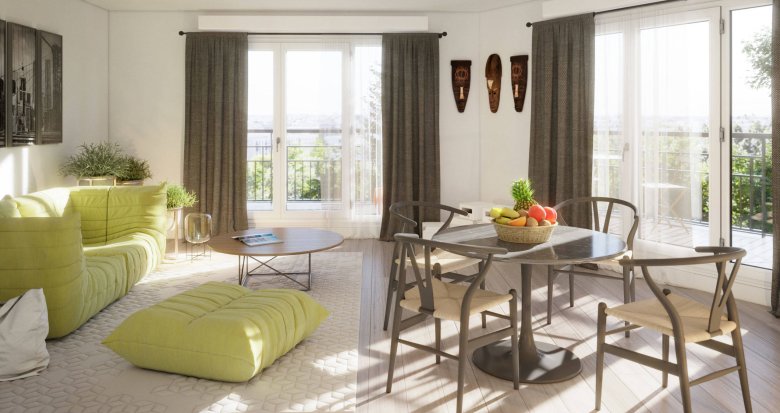 Achat / Vente immobilier neuf Aulnay-sous-Bois quartier Nonneville proche RER (93600) - Réf. 11236