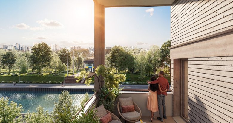 Achat / Vente immobilier neuf Bobigny proche du canal et du métro 5 et 15 (93000) - Réf. 12714