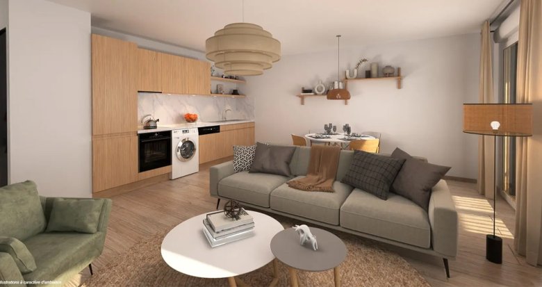 Achat / Vente immobilier neuf Bussy-Saint-Georges au cœur du quartier du Sycomore (77600) - Réf. 13824