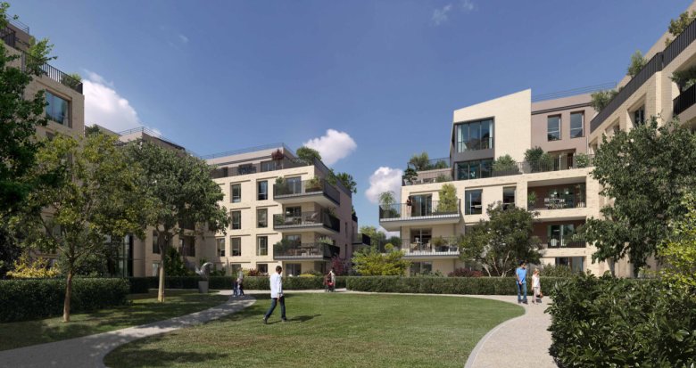 Achat / Vente immobilier neuf Garches vue sur l'hippodrome de Saint-Cloud (92380) - Réf. 7634