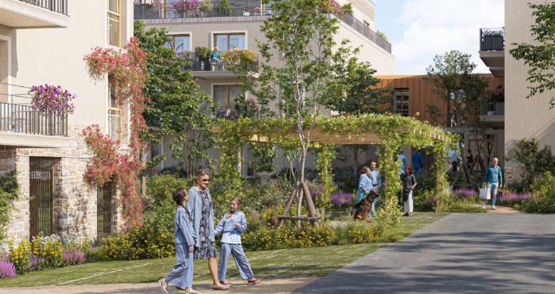 Achat / Vente immobilier neuf Hardricourt proche centre à 5 min à pied du Transilien J (78250) - Réf. 13568