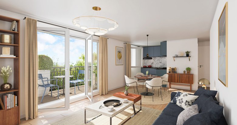 Achat / Vente immobilier neuf Ivry-sur-Seine à deux pas des rives de la Seine et RER C à 850m (94200) - Réf. 13320