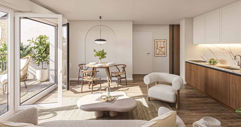 Achat / Vente immobilier neuf Juvisy-sur-Orge à 2 min à pied du RER D et C direction Paris (91260) - Réf. 12546