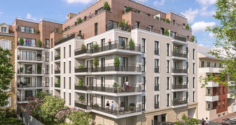 Achat / Vente immobilier neuf Juvisy-sur-Orge à 2 min à pied du RER D et C direction Paris (91260) - Réf. 12546