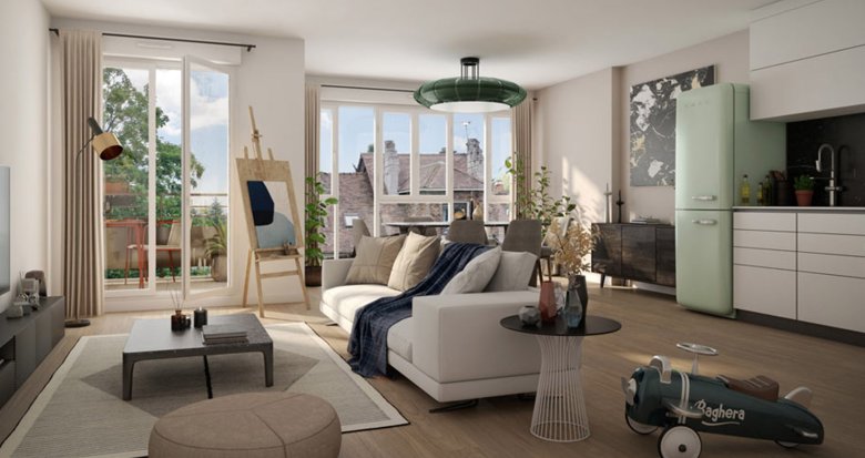 Achat / Vente immobilier neuf Le Perreux-sur-Marne à 700 m du RER E (94170) - Réf. 13160