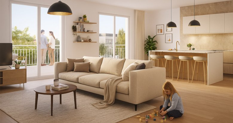 Achat / Vente immobilier neuf Neuilly-Plaisance à 6 minutes à vélo du RER A (93360) - Réf. 13335