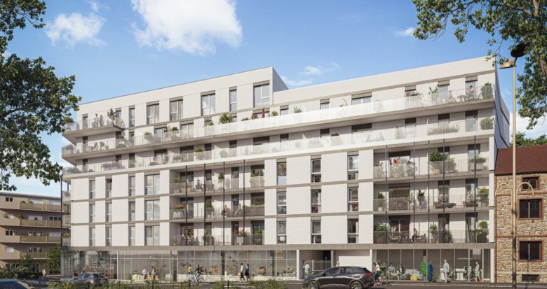 Achat / Vente immobilier neuf Noisy-le-Sec à 15 min à pied du RER E et du tram T1 (93130) - Réf. 13313