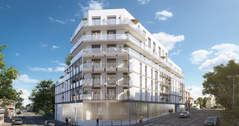 Achat / Vente immobilier neuf Noisy-le-Sec à 15 min à pied du RER E et du tram T1 (93130) - Réf. 13313