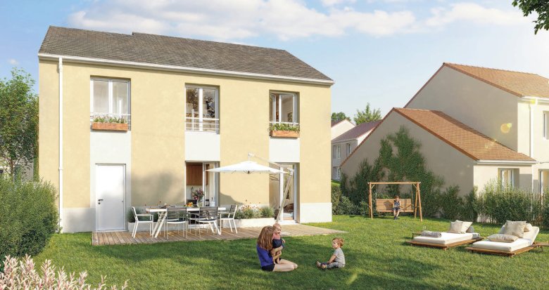Achat / Vente immobilier neuf Ollainville maison neuves à 10 min à pied du RER C (91290) - Réf. 13655