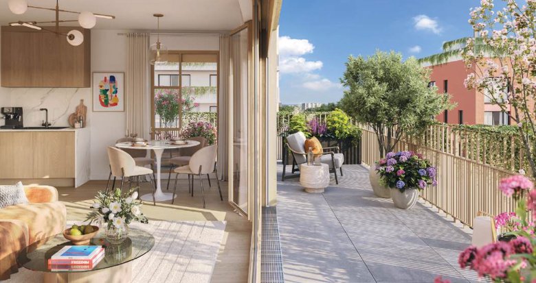 Achat / Vente immobilier neuf Orly quartier Parc en Scène proche métro 14 et RER C (94310) - Réf. 13240