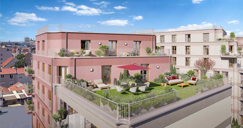 Achat / Vente immobilier neuf Pantin à 15 min à pied du métro 5 (93500) - Réf. 12402