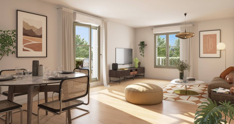 Achat / Vente immobilier neuf Rosny-sur-Seine à 400 m de la gare transilien J et TER (78710) - Réf. 12418