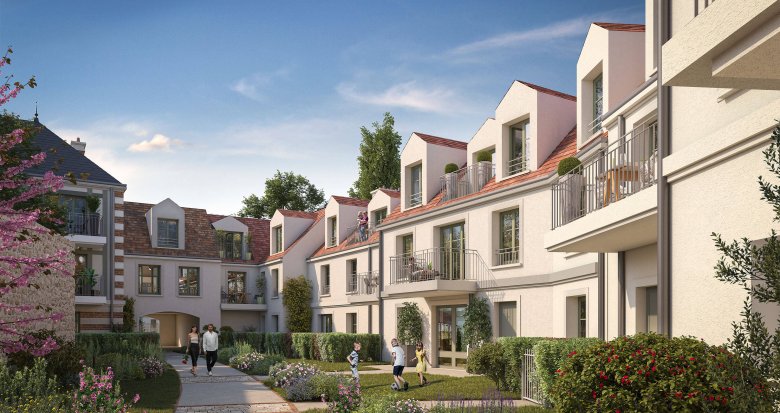 Achat / Vente immobilier neuf Rosny-sur-Seine à 400 m de la gare transilien J et TER (78710) - Réf. 12418