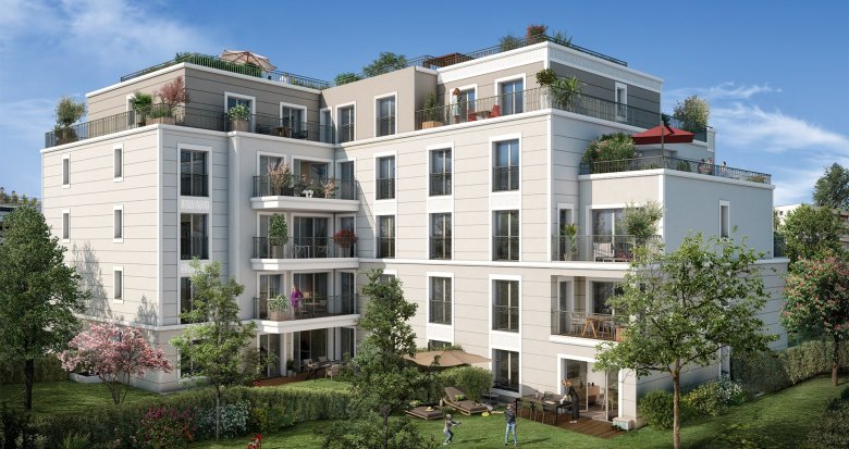 Achat / Vente immobilier neuf Saint-Cloud quartier Montretout à 10 min de la ligne L (92210) - Réf. 8299