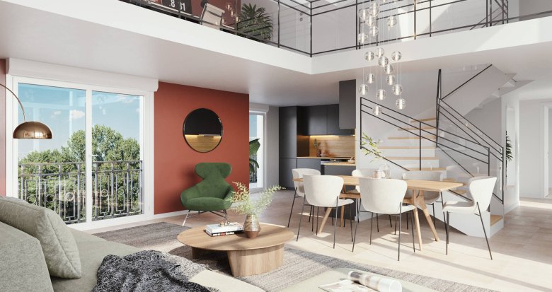 Achat / Vente immobilier neuf Saint-Ouen, quartier Garibaldi à 7 min à pieds du Métro 14 (93400) - Réf. 7286