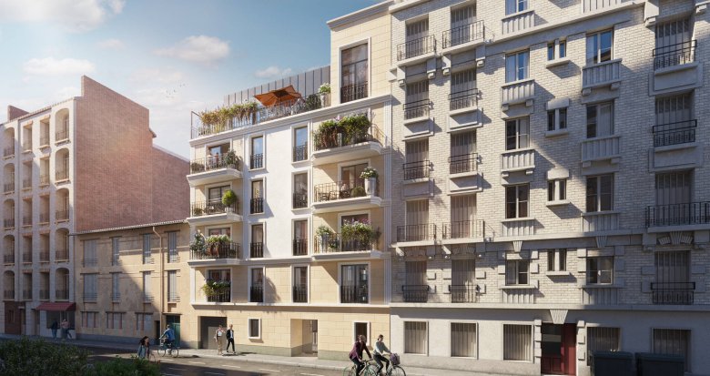 Achat / Vente immobilier neuf Saint-Ouen, quartier Garibaldi à 7 min à pieds du Métro 14 (93400) - Réf. 7286