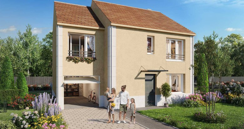 Achat / Vente immobilier neuf Saint-Witz au cœur d’un quartier pavillonnaire (95470) - Réf. 7095