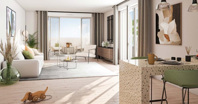 Achat / Vente immobilier neuf Sartrouville à 650 m RER A et Transilien L à 10 min de la Défense (78500) - Réf. 13325