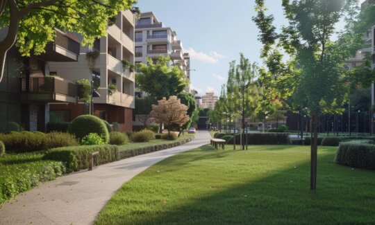 Des espaces verts en copropriété pour se rafraîchir en Île-de-France : un atout anti chaleur de l'immobilier neuf