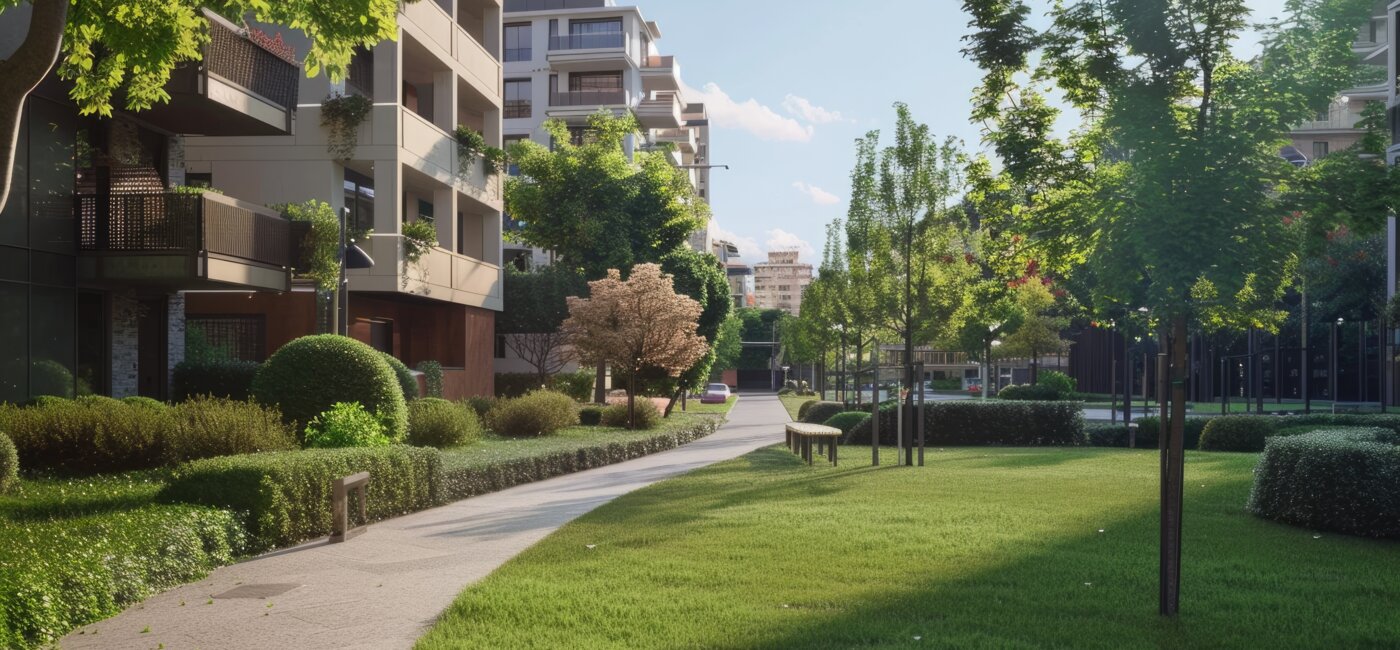 Des espaces verts en copropriété pour se rafraîchir en Île-de-France : un atout anti chaleur de l'immobilier neuf