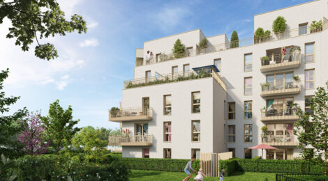 Programme immobilier neuf Square 160 - Aubervilliers à 300 m du métro 12 appartements lumineux avec extérieur (93300) - Référence : 17120