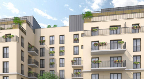 Programme immobilier neuf Les Terrasses du Canal - Aubervilliers à deux pas  du métro 12 centre-ville (93300) - Référence : 16351