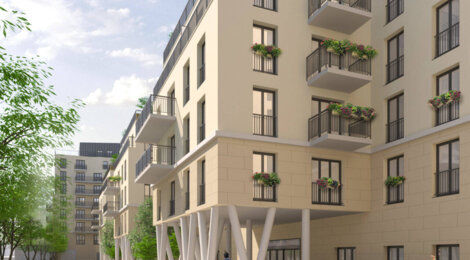 Programme immobilier neuf Les Terrasses du Canal - Aubervilliers à deux pas  du métro 12 centre-ville (93300) - Référence : 16351