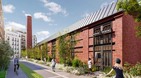 Programme immobilier neuf LES ATELIERS 63 - Aubervilliers : logements neufs écoresponsables dans une ancienne manufacture (93300) - Référence : 14859