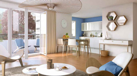 Programme immobilier neuf Natur&Vous - Bagnolet des appartements avec balcons et terrasses (93170) - Référence : 17970
