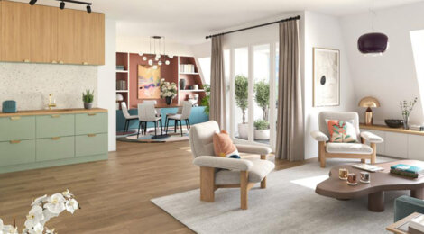 Programme immobilier neuf Clos Des Bleuets - Beauchamp cadre résidentiel proche gare appartements avec extérieur (95250) - Référence : 17202