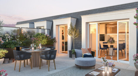 Programme immobilier neuf Clos Des Bleuets - Beauchamp cadre résidentiel proche gare appartements avec extérieur (95250) - Référence : 17202