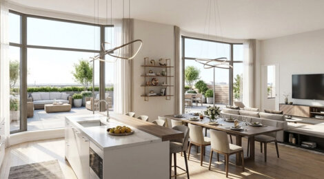 Programme immobilier neuf Les Terrasses Duparc - Bezons cadre de vie dynamique proche Paris et La Défense (95870) - Référence : 16981