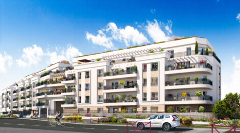 Programme immobilier neuf Square Art Déco - Bezons : Résidence T2–T4 avec cadre résidentiel et confort optimisé proche des transports (95870) - Référence : 17171