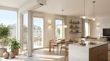 Programme immobilier neuf VILLA FARNESE - Bussy-Saint-Georges cadre moderne proche Paris RER A (77600) - Référence : 17056