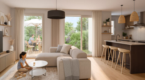 Programme immobilier neuf LE HAMEAU DU LAC - Cergy quartier du Ponceau à proximité de Paris (95000) - Référence : 16763