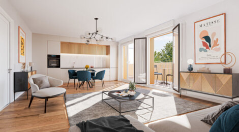 Programme immobilier neuf L'Opaline - Chennevières-sur-Marne : logements neufs sécurisés et verdoyants proche du centre (94430) - Référence : 15260