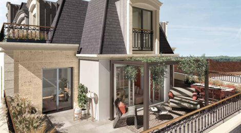 Programme immobilier neuf LES TERRASSES MANSART - Clamart à 500 m du tram T6 appartements avec terrasses et vues dégagées (92140) - Référence : 17119
