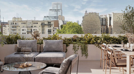 Programme immobilier neuf LE 107 - Clichy appartements neufs près métro 14 et RER C (92110) - Référence : 17316