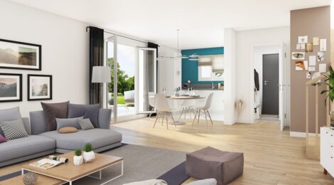 Programme immobilier neuf Sentier Soléa : Appartements - Collégien : logements neufs sécurisés et verdoyants proche des commerces (77090) - Référence : 15231
