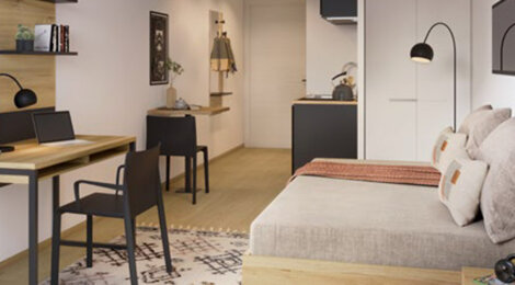 Programme immobilier neuf Opus 2 - Colombes résidence étudiante moderne proche T2 studios équipés (92700) - Référence : 17205