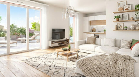 Programme immobilier neuf Carré Caillebotte - Colombes résidence verdoyante proche gare Transilien J (92700) - Référence : 17611