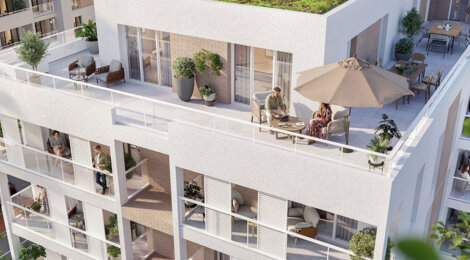 Programme immobilier neuf DOMAINE GRIMAU - Drancy extérieurs privatifs près tramway T1 métro 7 (93700) - Référence : 17272